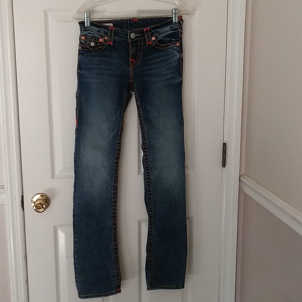 True Religion Billie mid rise straight